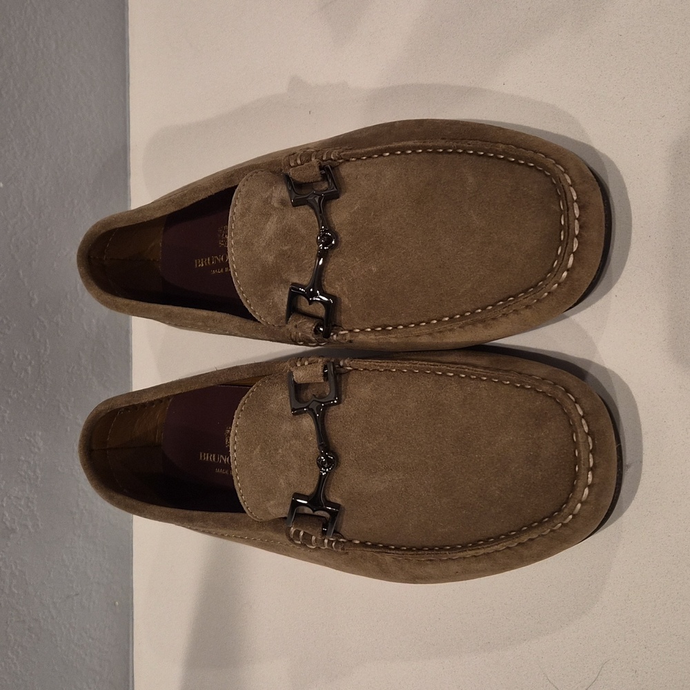 Bruno Magli Mens' Taso Bit Driver Loafer Suede Sz 8.5 New